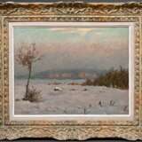 Eitner, Ernst (1867-1955) "Winterlandschaft", Öl/Malpappe, u.l. sign., Impressionisten Rahmen, 37,5x50cm (m.R. 57,5x68,3cm) - Foto 2