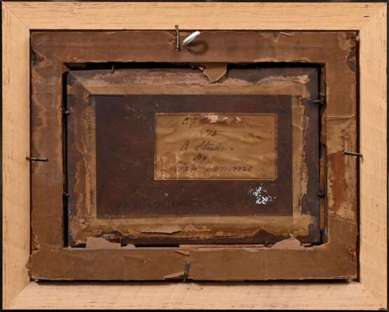 Van Damme-Sylva, Emile (1853-1935) "Kühe an der Küste", Öl/Holz, u.l. sign., 16,8x24cm (m.R. 30,5x38cm) - photo 4