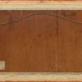 Schwinge, Friedrich (1852-1913) „Heimtrieb der Herde“, Öl/Holz, u.r. sign., verso auf Klebeetikett "Galerie Commeter/ Hamburg" bez./betit., 42x61,5cm (m.R. 48,3x67,5cm), Craquelé - photo 3