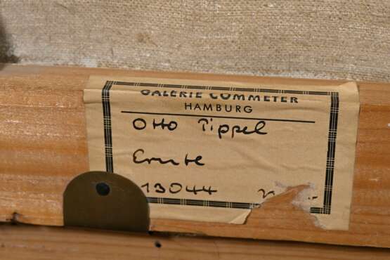 Pippel, Otto (1878-1960) "Sommer (Heuernte)", Öl/Leinwand, u.r. sign., verso Klebeetikett "Otto Pippel", darauf betitelt und Klebeetikett "Galerie Commeter", 50,5x60,5cm (m.R. 65,5x75,5cm), … - photo 7