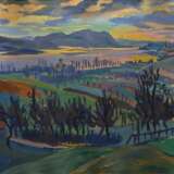 Heinsheimer, Fritz (1897-1958) „Süddeutsche Landschaft“, Öl/Malpappe, Prunkrahmen, 45,5x58cm (m.R. 56x68,5cm), kleine Löcher in den Ecken, leicht gewellt, kleine Defekte der Maloberfläche - фото 1