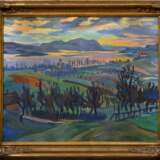 Heinsheimer, Fritz (1897-1958) „Süddeutsche Landschaft“, Öl/Malpappe, Prunkrahmen, 45,5x58cm (m.R. 56x68,5cm), kleine Löcher in den Ecken, leicht gewellt, kleine Defekte der Maloberfläche - фото 2