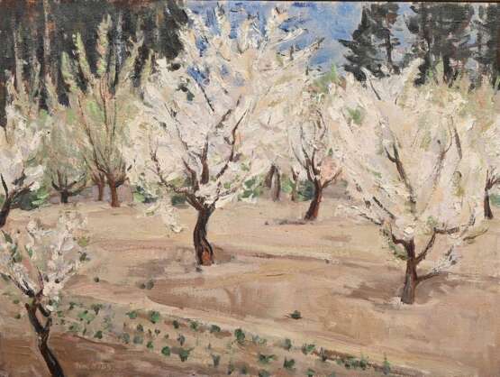 Hops, Tom (1906-1976) „Blühende Bäume“, Öl/Leinwand, u.l. sign., 47,8x63,6cm (m.R. 58,5x72,8cm), Provenienz: Nachlass Anne Tügel - photo 1