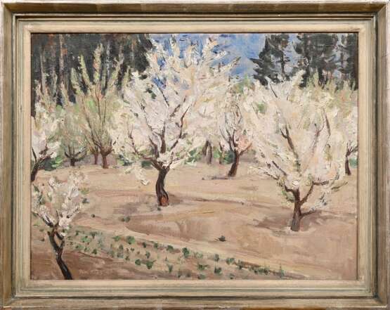 Hops, Tom (1906-1976) „Blühende Bäume“, Öl/Leinwand, u.l. sign., 47,8x63,6cm (m.R. 58,5x72,8cm), Provenienz: Nachlass Anne Tügel - photo 2