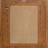 Unbekannter Künstler des frühen 20.Jh. "Villa zwischen Bäumen", Öl/Leinwand auf Karton kaschiert, verso Klebeetikett "Kunstsalon Neupert und Weinmann/ Plauen", 34,3x24,8cm (m.R. 46,5x37,3cm) - Foto 3