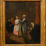 Unbekannter Künstler des 18./19.Jh. "Der Apotheker", nach Pietro Longhi (1702-1785), Öl/Leinwand doubliert, 43,3x36,2cm (m.R. 53x46cm), rest. - photo 2