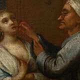 Unbekannter Künstler des 18./19.Jh. "Der Apotheker", nach Pietro Longhi (1702-1785), Öl/Leinwand doubliert, 43,3x36,2cm (m.R. 53x46cm), rest. - photo 3