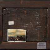 Stoffe, Jan Jansz. van der (1611-1682) zugeschrieben „Reiterschlacht“, Öl/Holz, 18,5x24,5cm (m.R. 28x34cm), rest. - photo 4
