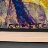 Fekete, Esteban (1924-2009) "Fabeltier in Landschaft" 1999, Öl/Papier auf Karton kaschiert, u. sign./dat., 30x38,8cm (m.R. 34x44cm) - photo 3