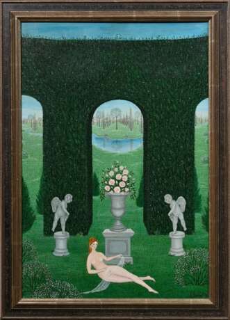 Benoit, Jaqueline (1928-2012) "Le Matin" 1978, Öl/Leinwand, u.r. sign./dat., verso Num. "285a" und auf Klebeetikett bez., 55,5x38,5cm (m.R. 63,5x46cm) - photo 2
