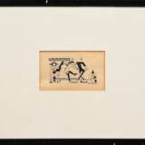 Beyerlein, Kurt (1904-1945) „Galante erotische Szene“, Tusche, u.r. sign., 7x11,7cm (m.R. 25,8x32,2cm), vergilbt, leicht fleckig - photo 2