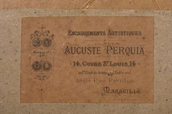 Chéret, Jules (1836-1932) „Reiter in Uniform bei Toulon“, Aquarell, u.l. sign., 15x20cm (m.R. 41x51,3cm) - photo 5