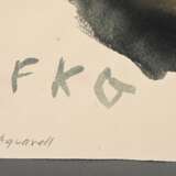 Gotsch, Friedrich Karl (1900-1984) "Florenz, von der Villa Romana", Aquarell, u.l. monogr., u. sign./betit., 70x46,5cm, herstellungsbedingt leicht wellig - фото 3