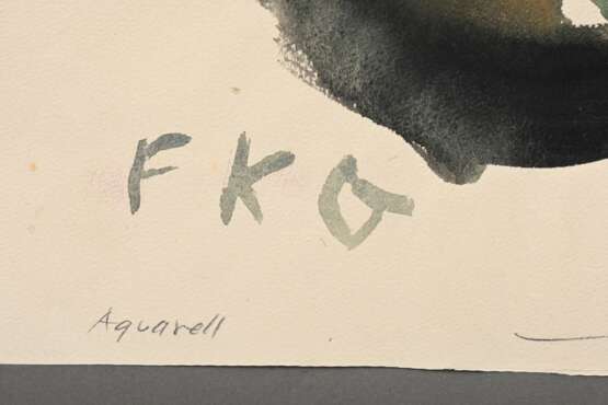Gotsch, Friedrich Karl (1900-1984) "Florenz, von der Villa Romana", Aquarell, u.l. monogr., u. sign./betit., 70x46,5cm, herstellungsbedingt leicht wellig - фото 3