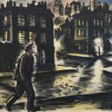 Masereel, Frans (1889-1972) "Spaziergang bei Nacht" 1957, Aquarell, u.l. monogr./dat., 47x62,8cm (m.R. 69,5x83cm), o. kleiner Riss (~3,5cm) - photo 1