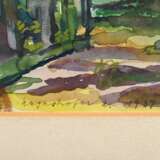 Mayrshofer, Max (1875-1950) "Waldblick" 1937, Aquarell, u.l. sign./dat., 16,3x12cm (m.R. 41,7x31,6cm), Provenienz: Slg. Gustav Bürger/ München - photo 3