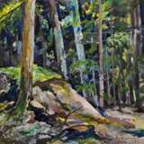 Mayrshofer, Max (1875-1950) "Wald bei Lochham" 1939, Aquarell, u.r. dat./bez., 16x24,3cm (m.R. 32,5x40,3cm), Provenienz: Slg. Gustav Bürger/ München - photo 1