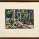 Mayrshofer, Max (1875-1950) "Wald bei Lochham" 1939, Aquarell, u.r. dat./bez., 16x24,3cm (m.R. 32,5x40,3cm), Provenienz: Slg. Gustav Bürger/ München - photo 2