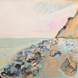 Ohm, Wilhelm (1905-1965) "Steilküste" 1953, Tempera, u.r. sign./dat., 45,5x65,5cm (m.R. 66x92cm), leichte Altersspuren - photo 1