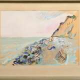 Ohm, Wilhelm (1905-1965) "Steilküste" 1953, Tempera, u.r. sign./dat., 45,5x65,5cm (m.R. 66x92cm), leichte Altersspuren - photo 2