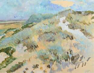 Ohm, Wilhelm (1905-1965) &quot;Dünen&quot; 1964, Tempera, u.r. monogr./num., 42,7x53,5cm (m.R. 59,5x70cm)
