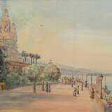 Pastina, Guiseppe (1863-1942) "Casino Monte Carlo in Monaco", Aquarell, u.l. sign., verso bez., 28x45,5cm (m.R. 50x68cm), min. fleckig - photo 1