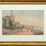 Pastina, Guiseppe (1863-1942) "Casino Monte Carlo in Monaco", Aquarell, u.l. sign., verso bez., 28x45,5cm (m.R. 50x68cm), min. fleckig - photo 2