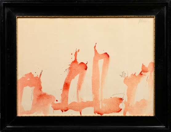 Prachensky, Markus (1932-2011) "o.T." 1965, Aquarell, o.r. sign./dat., 50x70cm (m.R. 66,5x86cm), knickspurig - Foto 2