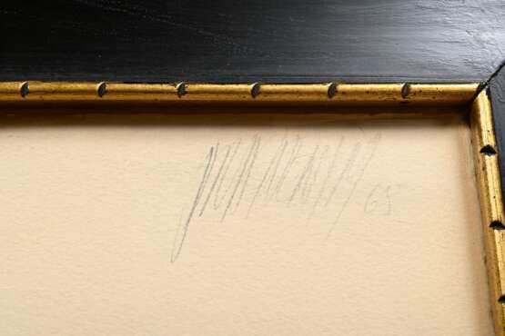 Prachensky, Markus (1932-2011) "o.T." 1965, Aquarell, o.r. sign./dat., 50x70cm (m.R. 66,5x86cm), knickspurig - Foto 3