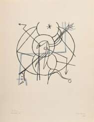 Schreyer, Lothar (1886-1966) &quot;Figürliche Komposition&quot; 1923, Tinte/Aquarell, u. sign./dat./gewidmet, BM 30,8x24cm, min. Altersspuren, Provenienz: Geschenk des Künstlers, seitdem Privatbesitz