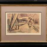 Tollmann, Günther (1926-1990) "Frauen im Park" 1953, Tempera/Papier, u.r. monogr./dat., verso bez., 21,5x35cm (m.R. 50x61cm), u.l. kleine Knickspur - photo 2
