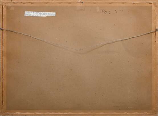 Winkler, Fritz (1894-1964) „Drei Schweine im Stall“, Aquarell, u. sign., freigestellt gerahmt, 43x59,5cm (m.R. 61,5x81,5cm) - photo 5