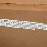 Winkler, Fritz (1894-1964) „Drei Schweine im Stall“, Aquarell, u. sign., freigestellt gerahmt, 43x59,5cm (m.R. 61,5x81,5cm) - photo 1