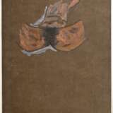 Unbekannter Künstler des frühen 20.Jh. "Weiblicher Torso", Gouache/Aquarell/Papier mit Holzprägung, l. bez. "5.10.", BM 46x29,5cm, Risse, rest., Altersspuren - Foto 1