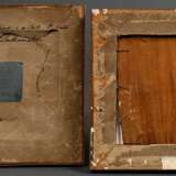 2 Zeichnungen eines unbekannten Künstlers der Englischen Schule "Flusslandschaft (Southampton)" und "Küstenszene" um 1800/1820, Bleistift (Sgraffito), 1x verso undeutl. bez., je ca. 12,8x16,8cm (m.R. … - photo 9