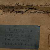 2 Zeichnungen eines unbekannten Künstlers der Englischen Schule "Flusslandschaft (Southampton)" und "Küstenszene" um 1800/1820, Bleistift (Sgraffito), 1x verso undeutl. bez., je ca. 12,8x16,8cm (m.R. … - photo 10