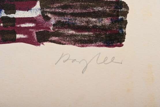 Bargheer, Eduard (1901-1979) "Nächtliche Werft" 1957, Farblithographie, u.r. sign., PM 32x46,5cm, BM 50x62,8cm, leicht fleckig, lichtrandig - photo 3
