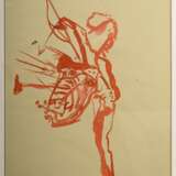 Beuys, Joseph (1921-1986) "o.T. (Indianer mit Pfeilen beschossen)" 1974, Farblithographie, 15/17 A.P., u. sign./num., Trockenstempel “Matthieu Litho/ Switzerland”, 72x51,5cm (m.R. 74,5x54,5cm) - фото 2