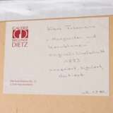 Fussmann, Klaus (*1938) "Margariten und Kornblumen" 1993, Farblinolschnitt, 24/48, u. sign./dat./num., verso bez., PM 29,5x34,5cm, BM 32x37cm (m.R. 55,5x60cm) - фото 4