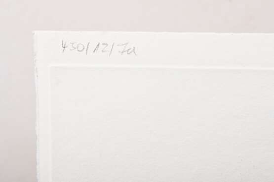 Fussmann, Klaus (*1938) "Rosen", Farbradierung, 7/180, u. sign./undeutl. dat./num., PM 11x13,3cm, BM 14,5x14,5cm - Foto 3