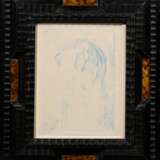 Gauguin, Paul (1848-1903) "La Orana Maria" 1894/95, Farblithographie (Zincographie), u.l. i.d. Platte Siegel des Künstlers, WVZ Mongan/Kornfeld/Joachim 27D, in Wellenleiste, PM 25,6x17,7cm, BM 29,8x22,5cm (m.R.… - Foto 2