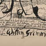 Janssen, Horst (1929-1995) „Willem Grimm - Ausstellung Galerie Sandner“ 1958, Lithographie, 56x46cm (m.R. 69,5x59,5cm), leicht vergilbt, Provenienz: Nachlass Anne Tügel - photo 3