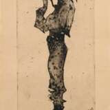 Janssen, Horst (1929-1995) "Es ist Kerinnes, die ich meine" 1988, Radierung, Probe, u.r. sign./dat., PM 29,8x14,8cm, BM 28x21,2cm - фото 1