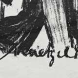 Maetzel, Emil (1877-1955) „Drei Mädchen“ 1945, Lithographie, u.l. sign., u.r. i.d. Platte sign./dat., PM 25,5x29,5cm, BM 55,5x37cm, am Rand knickspurig, Provenienz: direkt vom Künstler erworben, Sammlung Gerhard Schack, … - photo 4