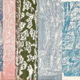 Mansen, Matthias (1958) "Berlin Tiergarten, Winter" 2006, Farbholzschnitt, sign./dat., Griffelkunst, 86x242cm (86x61 gefaltet), min. Altersspuren - photo 1