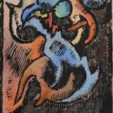 Olderock, Max (1895-1972) "am Abgrund" 1968, Holzschnitt aquarelliert, u. sign./bez./dat., im Passepartout montiert, PM ca. 31x22cm, BM 33,5x24cm (m.R. 74x63,5cm) - photo 1