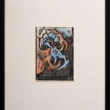 Olderock, Max (1895-1972) "am Abgrund" 1968, Holzschnitt aquarelliert, u. sign./bez./dat., im Passepartout montiert, PM ca. 31x22cm, BM 33,5x24cm (m.R. 74x63,5cm) - photo 2