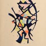 2 Olderock, Max (1895-1972) "Dschunke" und "Chinese" 1956/1955/66, colorierte Linolschnitte, u. sign./dat./betit., BM 26,2x19,8/26x19,4cm, leicht fleckig - Foto 3