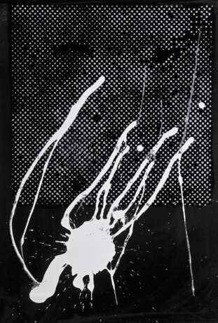 Polke, Sigmar (1941-2010) "o.T. (Klecks)" 1989, Serigraphie/Velourspapier, verso sign./dat., Griffelkunst, BM 98,4x66,8cm, o. kleiner rest. Riss - фото 1