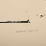 Thompson, Mildred (1936-2003) "Katze" 1959, Lithographie, 3/10, u. sign./dat./num./gewidmet, PM 38x48,5cm, BM 54x75,5cm, Randdefekte, im Randbereich leicht fleckig - Foto 3